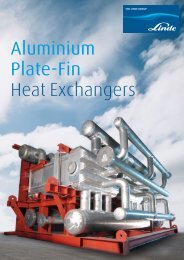 Aluminium Plate-Fin Heat Exchangers - Linde Engineering
