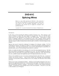 DVD-61C Splicing Wires - IPC Training Home Page