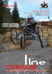 SPRING 2007 Inside this Issue - Spinal Injuries Scotland