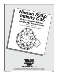 Nissan 350Z/ Infinity G35 - Vortech Superchargers