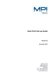 Host Print Set-up Guide - MPI Tech