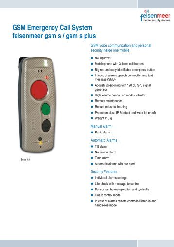 GSM Emergency Call System felsenmeer gsm s ... - Felsenmeer AG