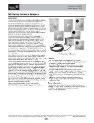 NS Series Network Sensors Catalog Page - Total Control - A ...