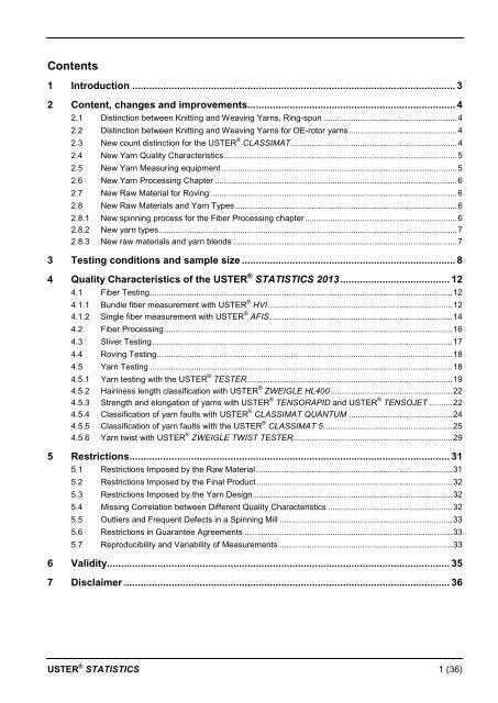 Application Handbook_Uster_Statistics - Uster Technologies