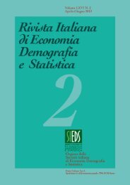 rivista italiana di economia demografia e statistica - Sieds