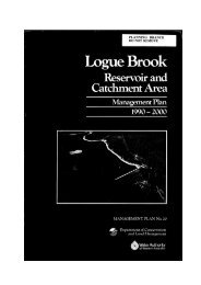 Logue Brook Reservoir and Catchment Area - Department of ...