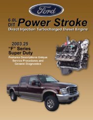 6.0L Technician Reference Manual - Power Stroke Diesel