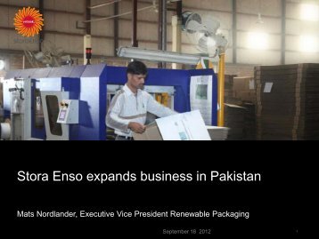Bulleh Shah Packaging Limited - Stora Enso