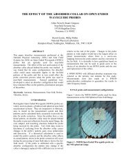 the effect of the absorber collar on open ended waveguide probes