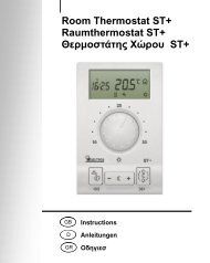 Room Thermostat ST+ Raumthermostat ST+ ÎÎµÎ¾ÎºÎ½Î¶Î·Î¬Î·ÎµÎ¿ Î¥ÏÎ¾Î½Ï ST+