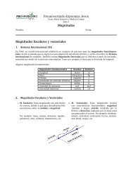 Preuniversitario Esperanza Joven Magnitudes Magnitudes ... - Zeth