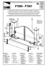 F7000 - F7001 - Came UK