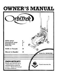 OrbiTrek (Original) Owner's Manual - Danoz Direct