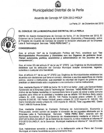 mdlp 21/12/2012 - municipalidad distrital de la perla