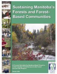 MBMF Forest Communities Program Proposal - Manitoba Model ...