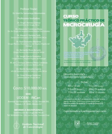 MICROCIRUGÃA - Instituto Nacional de CancerologÃ­a