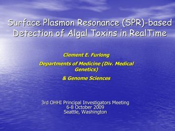 Surface Plasmon Resonance (SPR) - The Oceans and Human ...