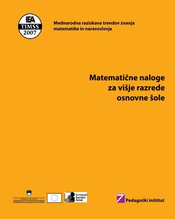 MatematiÄne naloge za viÅ¡je razrede osnovne Å¡ole - PedagoÅ¡ki inÅ¡titut