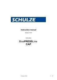 Manual BluePRESSLine CAP - EN - Walter Schulze GmbH