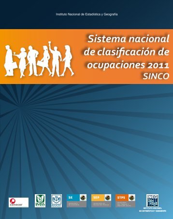Sistema nacional de clasificación de ocupaciones 2011 SINCO - Inegi