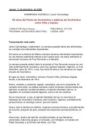 94 años del Pacto de Xochimilco o pláticas de Xochimilco entre Villa ...