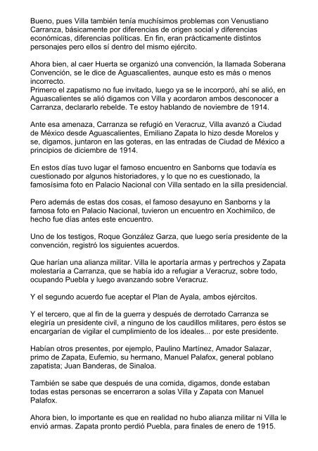 94 años del Pacto de Xochimilco o pláticas de Xochimilco entre Villa ...