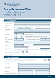 Group Retirement Plan Employee Application - New Ireland ...