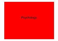 Psychology - Trinity School