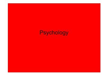 Psychology - Trinity School