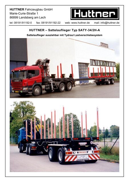 SATY-34/2H-A - Huttner Fahrzeugbau GmbH