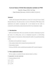 S6.2 Current Status of Orbit Determination Methods in PMO