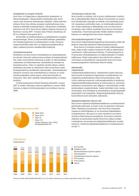 Vuosikertomus 2007 - Stora Enso
