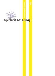 Spielzeitheft 2009.2010 - Staatsschauspiel Dresden