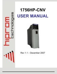 1756HP-CNV USER MANUAL - Hiprom