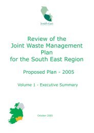 South East Region Waste Management Plan - Waterford County ...