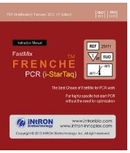 User Manual - FastMix Frenche Hot Start PCR Kit - Bulldog Bio