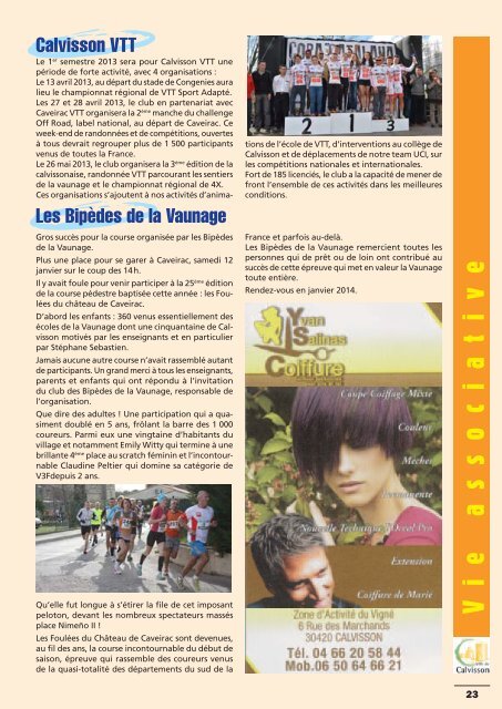 Le journal de Calvisson - Mairie de Calvisson