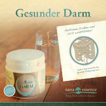 Flyer "Gesunder Darm" - Sana Essence