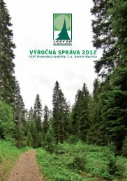 VÝROČNÁ SPRÁVA 2012 - Lesy SR š.p.