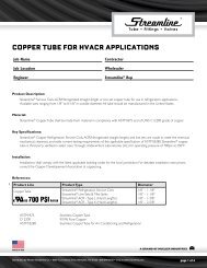 Copper TUBe for HVACr AppliCATions - Mueller Industries