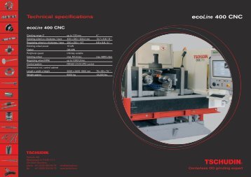 ecoLine 400 CNC - tschudin