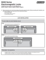 Schlage M400 Series Inswinging Doors.pdf - Access Hardware Supply