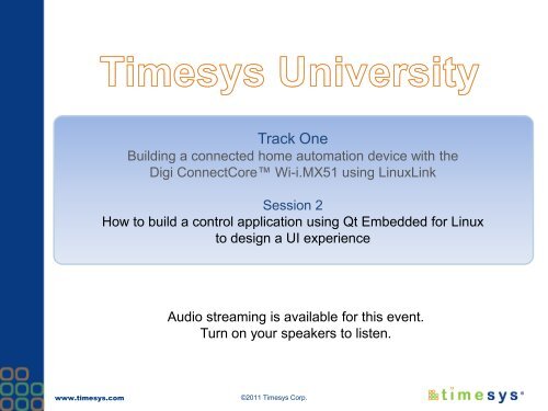 Download the Session 2 companion slides. - TimeSys