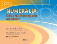 Numeralia de los adultos mayores en MÃ©xico.