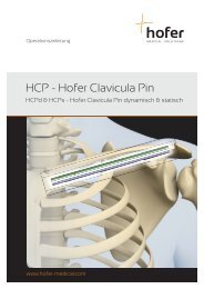 HCP - Hofer Clavicula Pin - Hofer-medical