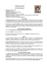 curriculum vitae - ETSI Agronomos - Universidad PolitÃ©cnica de ...