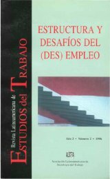 empleo - Revista Latinoamericana de Estudios del Trabajo