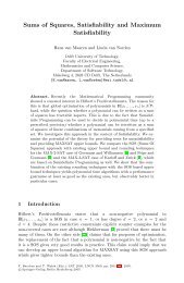 Sums of Squares, Satisfiability and Maximum Satisfiability