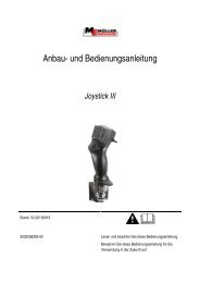 Anbau- und Bedienungsanleitung - Müller-Elektronik