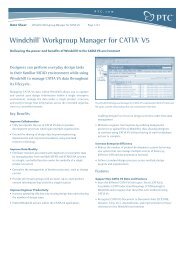 WindchillÂ® Workgroup Manager for CATIAÂ® V5